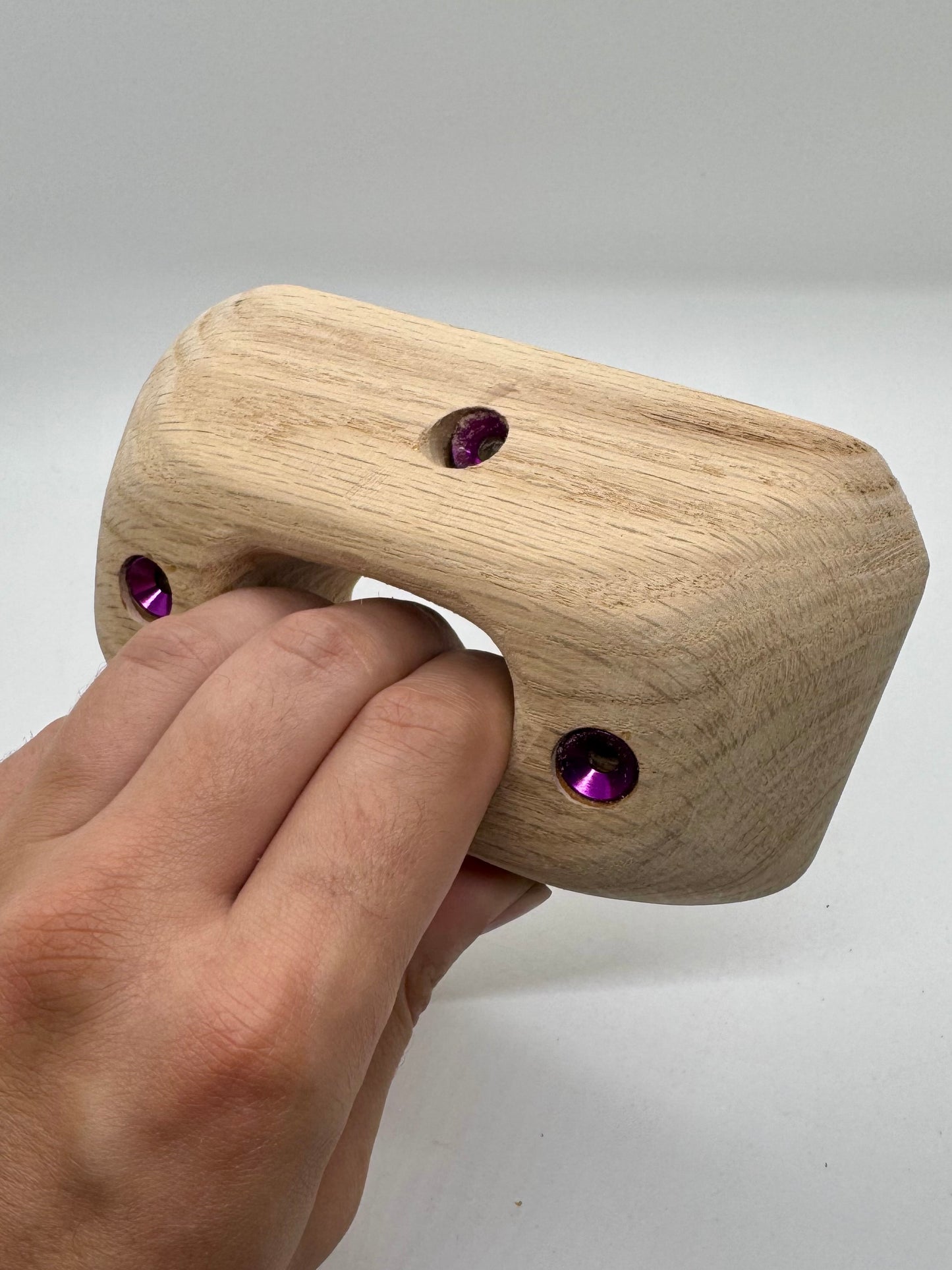2-3 Finger 50mm 25° Incut Pocket - Wood Climbing Holds