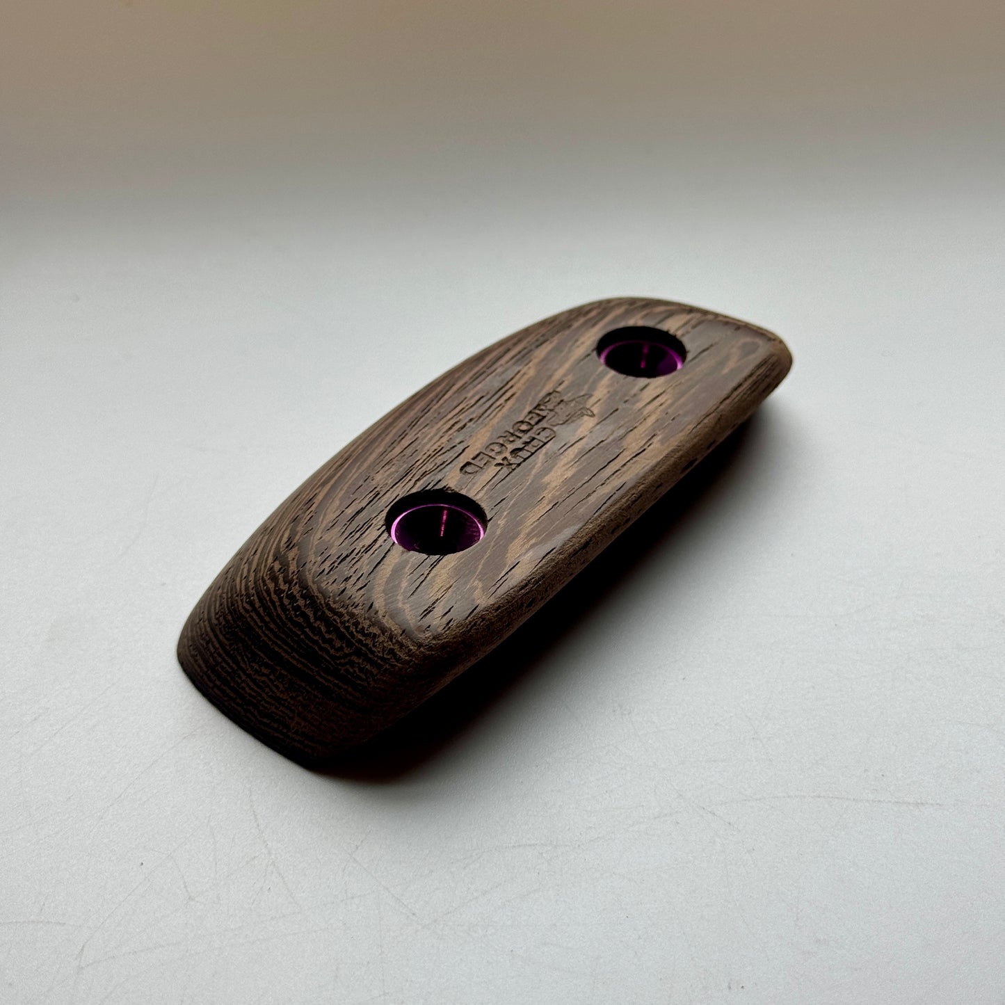 19mm 40° Incut Wenge Crimp - Wood Climbing Hold