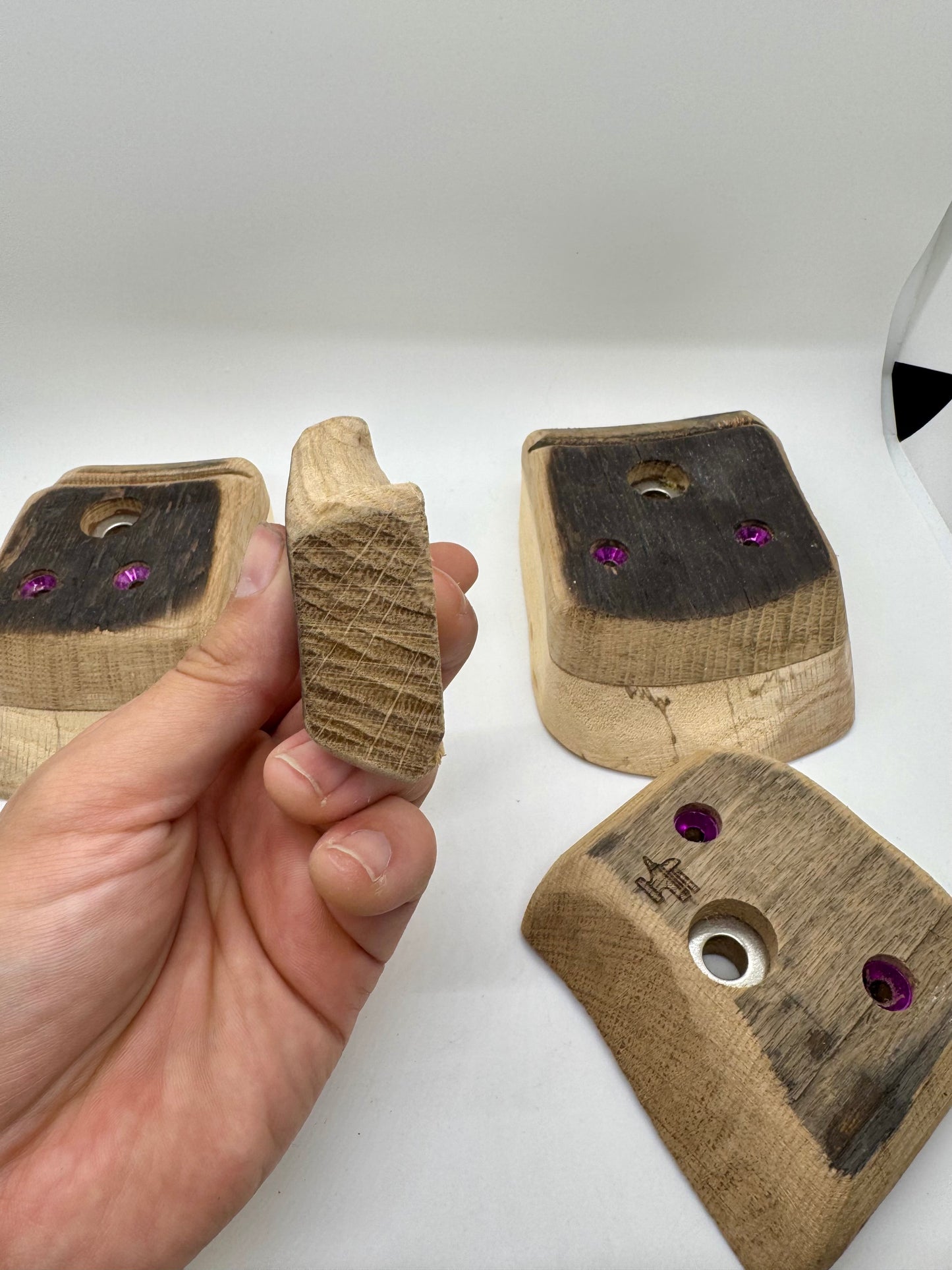 5 piece Bourbon Barrel Set - Wood Climbing Holds