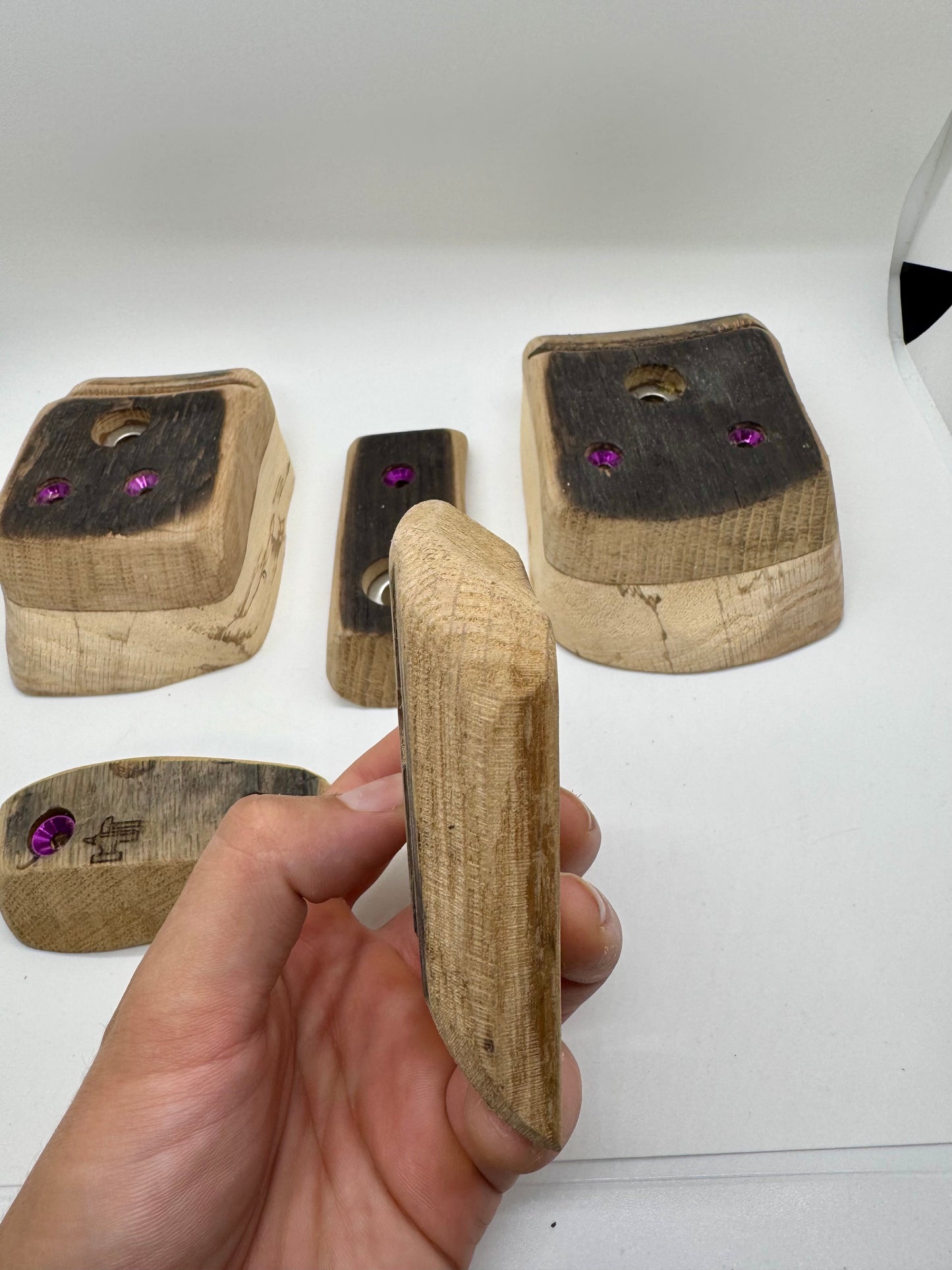 5 piece Bourbon Barrel Set - Wood Climbing Holds