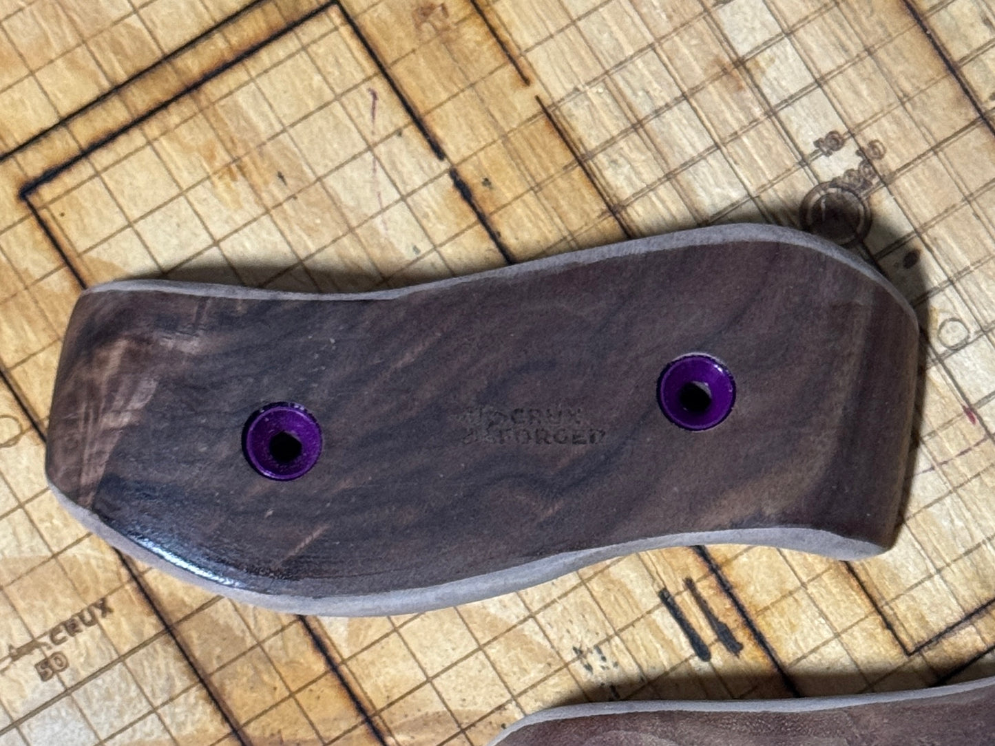 20-20-55 S-Curve Walnut Pinch - Wood Climbing Hold
