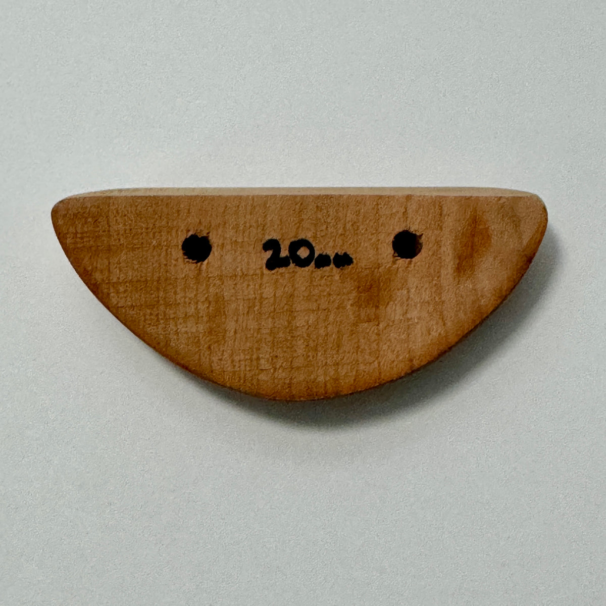 20mm 30° Incut Cherry Half Dome Crimp - Wood Climbing Holds
