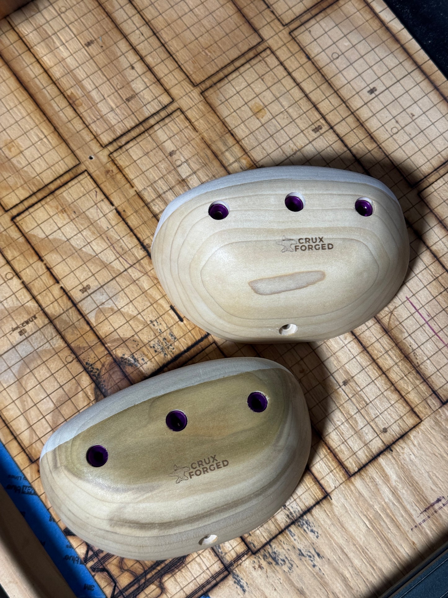 75mm 10° Incut XL Poplar Sloper - Wood Climbing Hold