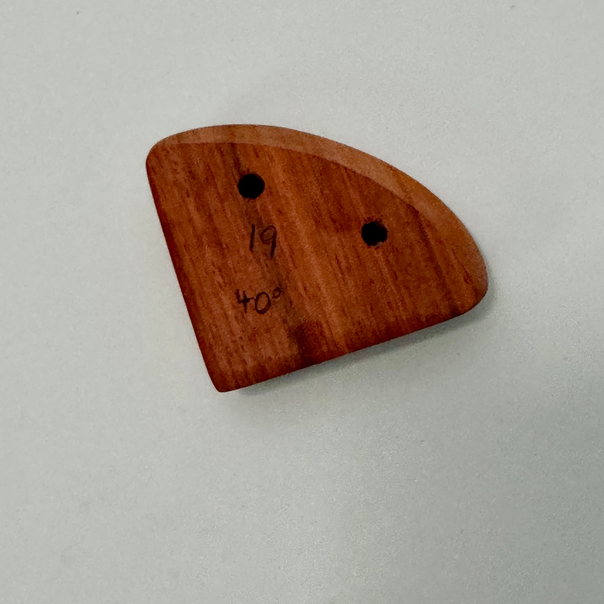 19mm 45° Incut Paduak Diamond Crimp - Wood Climbing Holds