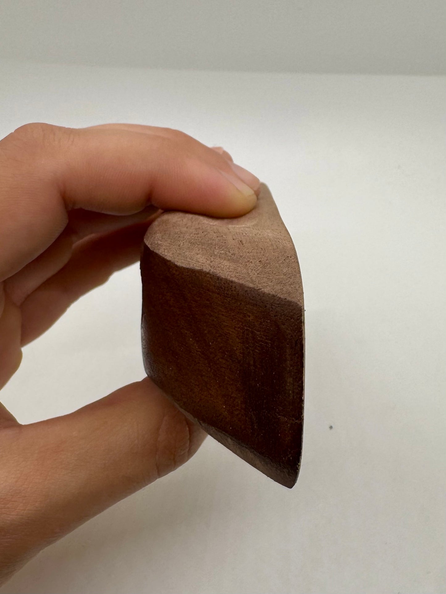 Grooved Thin Walnut Pinch - Wood Climbing Hold
