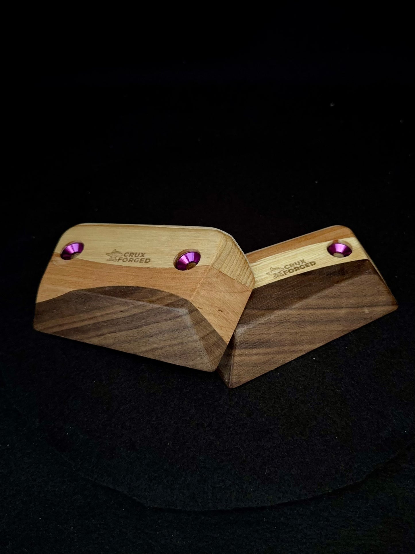 23mm 35° Incut Tri-color Crimps - Wood Climbing Holds