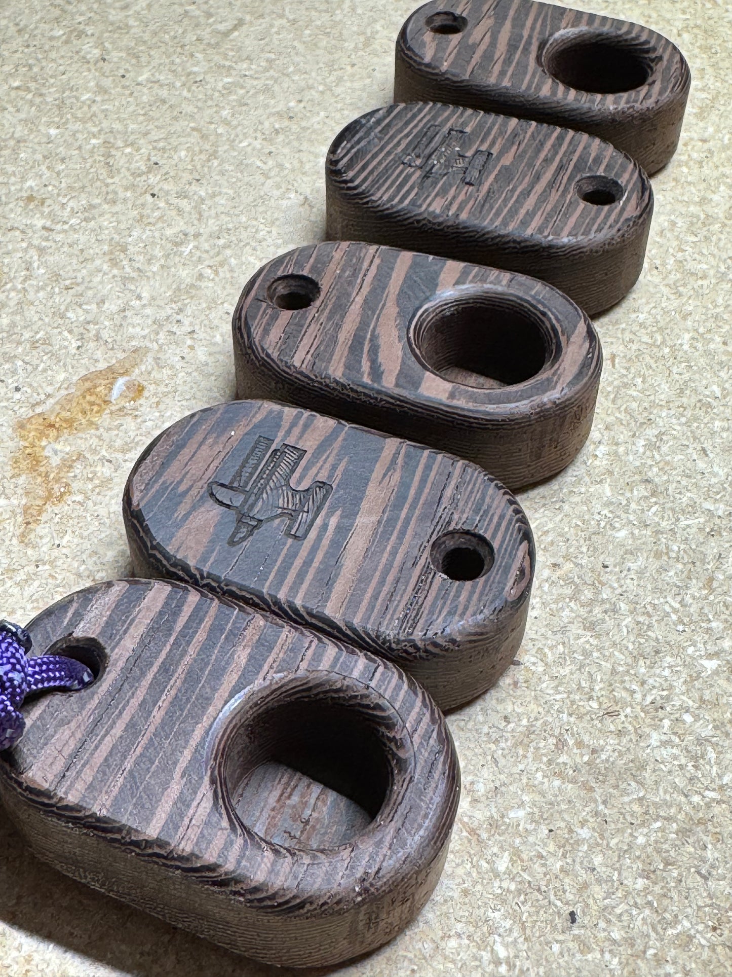 Exotic Wood, Wenge, Mono Training Tool and Keychain