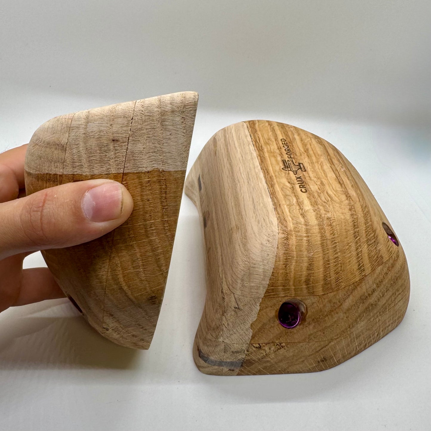Finger Tip Flat Slopers - Wood Climbing Holds