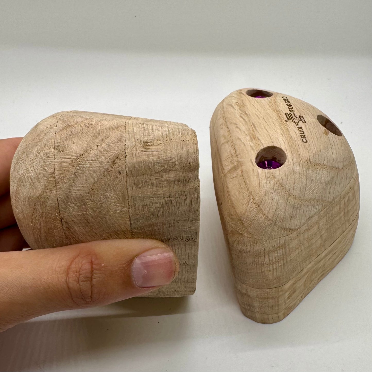 Oak Pebble Slopers - Wood Climbing Holds