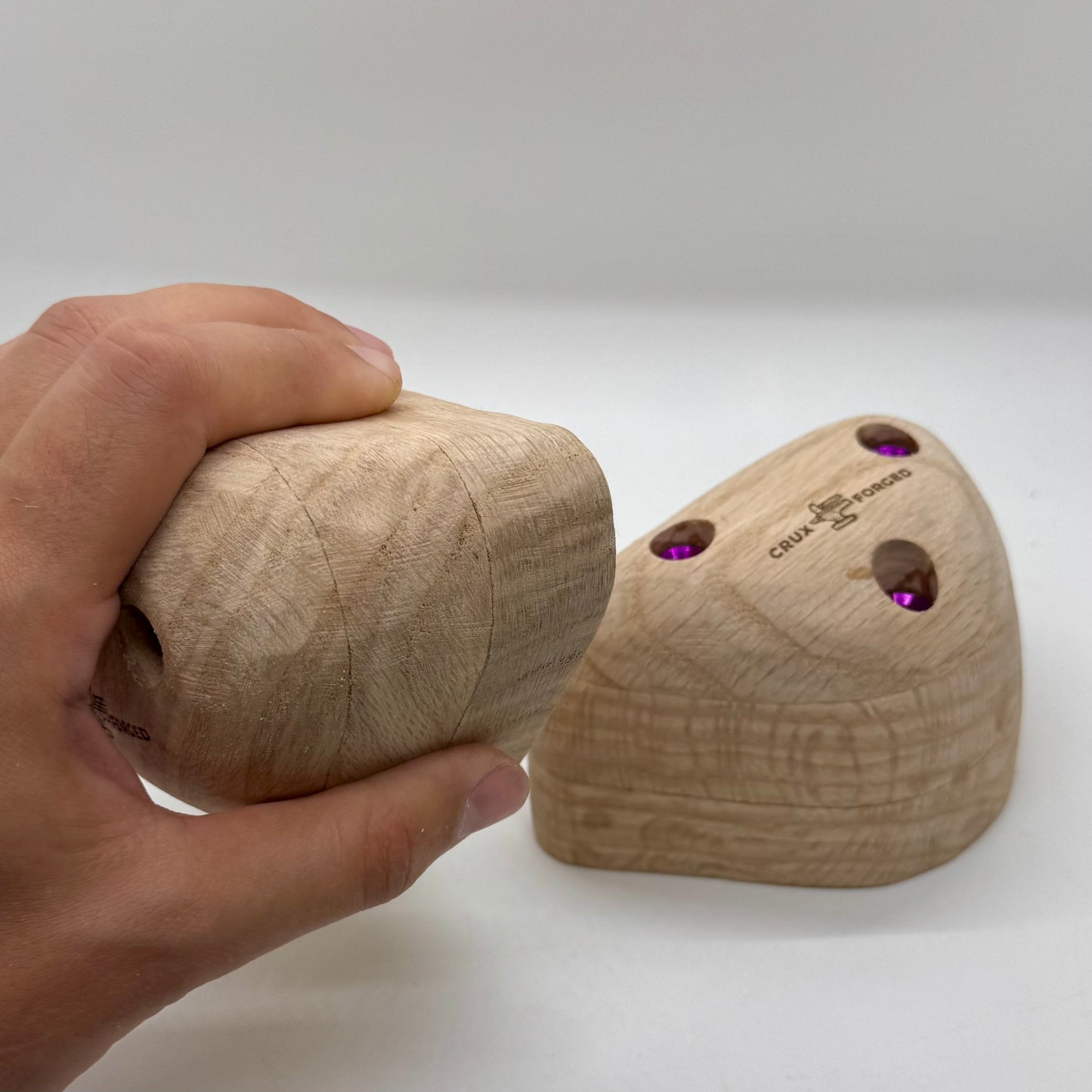 Oak Pebble Slopers - Wood Climbing Holds
