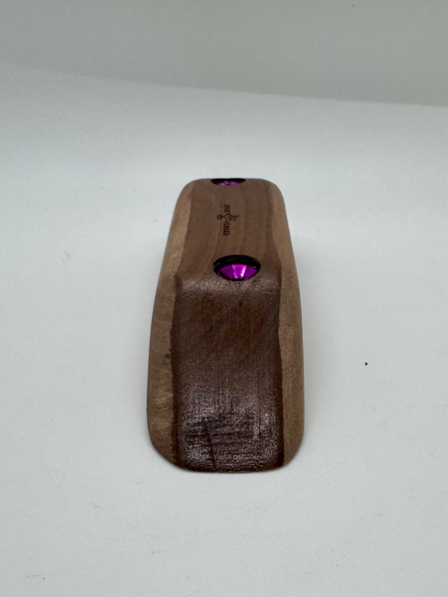 Grooved Thin Walnut Pinch - Wood Climbing Hold