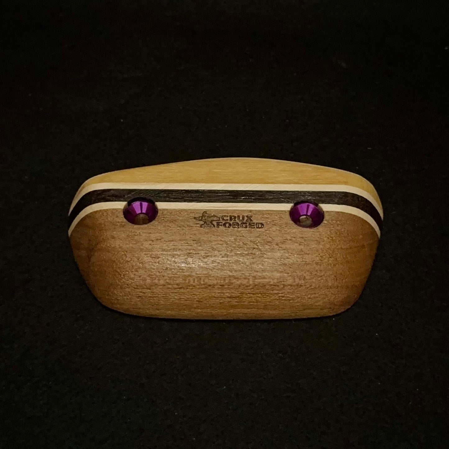 20° Incut 18mm Black & Yellow Crimp - Wood Climbing Hold