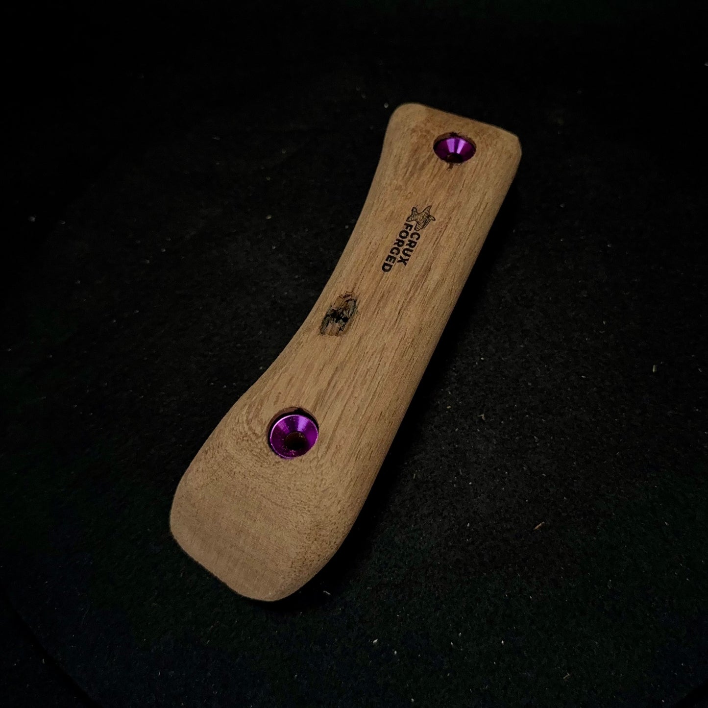 Thin Mahogany Edge/Pinch - Wood Climbing Hold