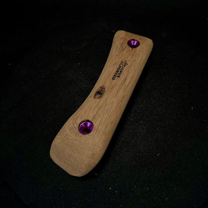 Thin Mahogany Edge/Pinch - Wood Climbing Hold