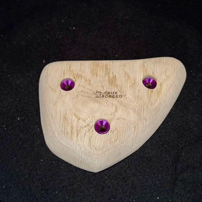 20mm 45° Roughed incut Crimp - Wood Climbing Hold