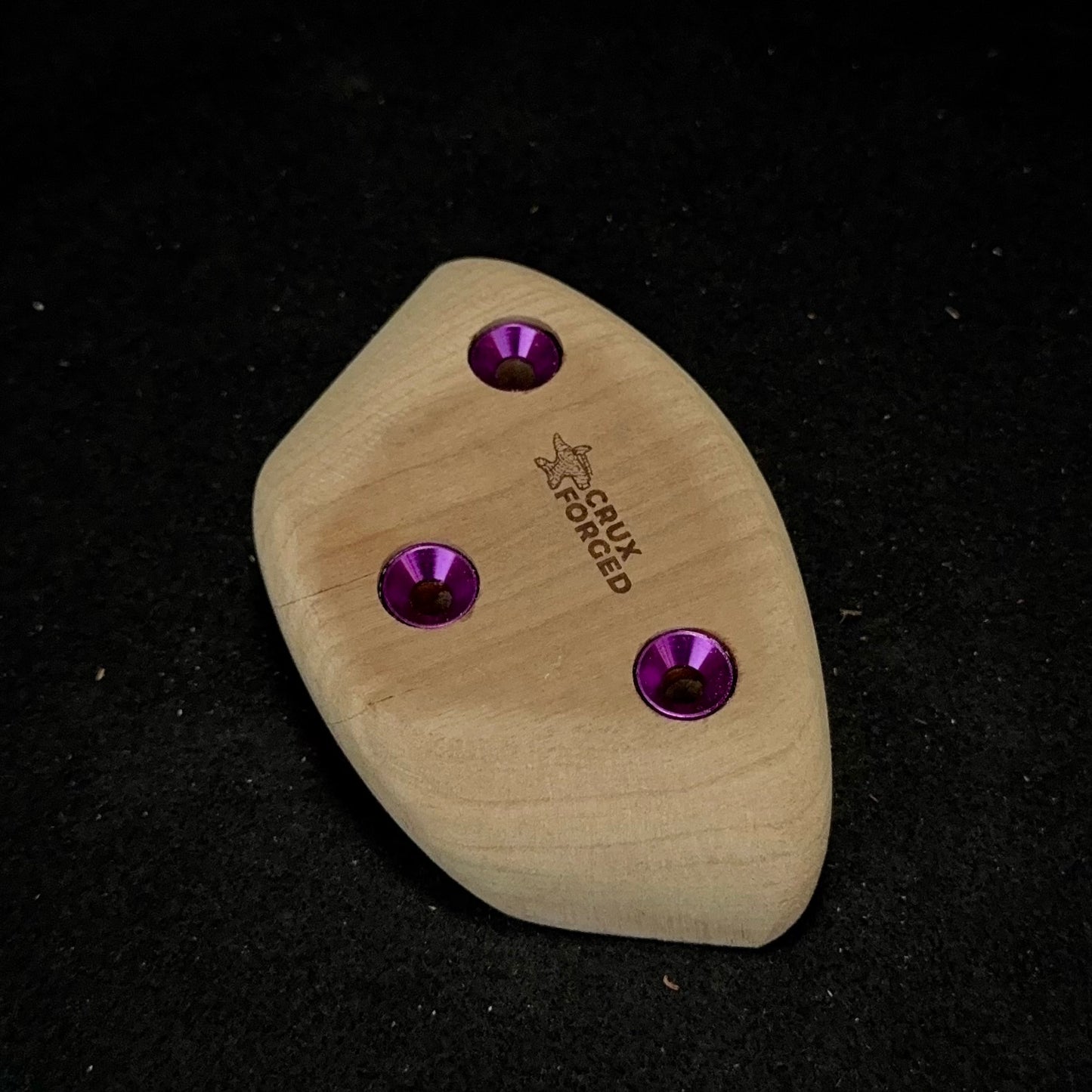 65mm Wide Convex Crimpy Pinch - Wood Climbing Hold