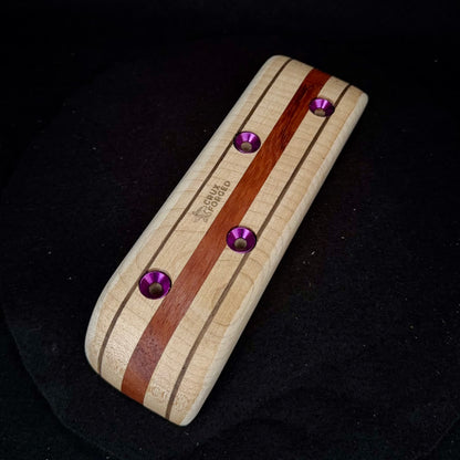 10° Incut Triple Striped Pinch - Wood Climbing Hold