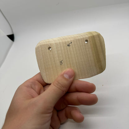 15mm 45° very Incut crimp - wood climbing hold