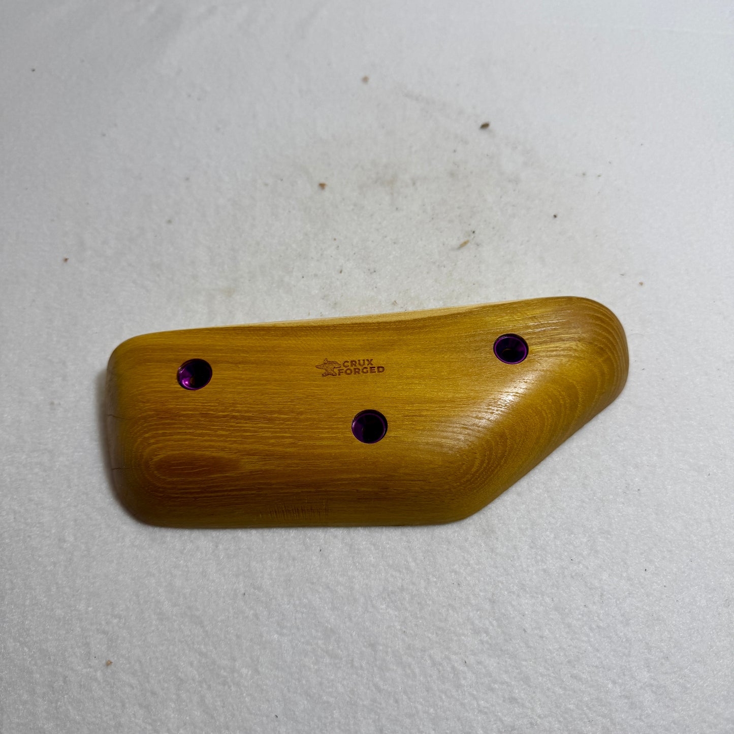 25mm Live Edge Incut Osage Orange Crimp Rail - Wood Climbing Hold