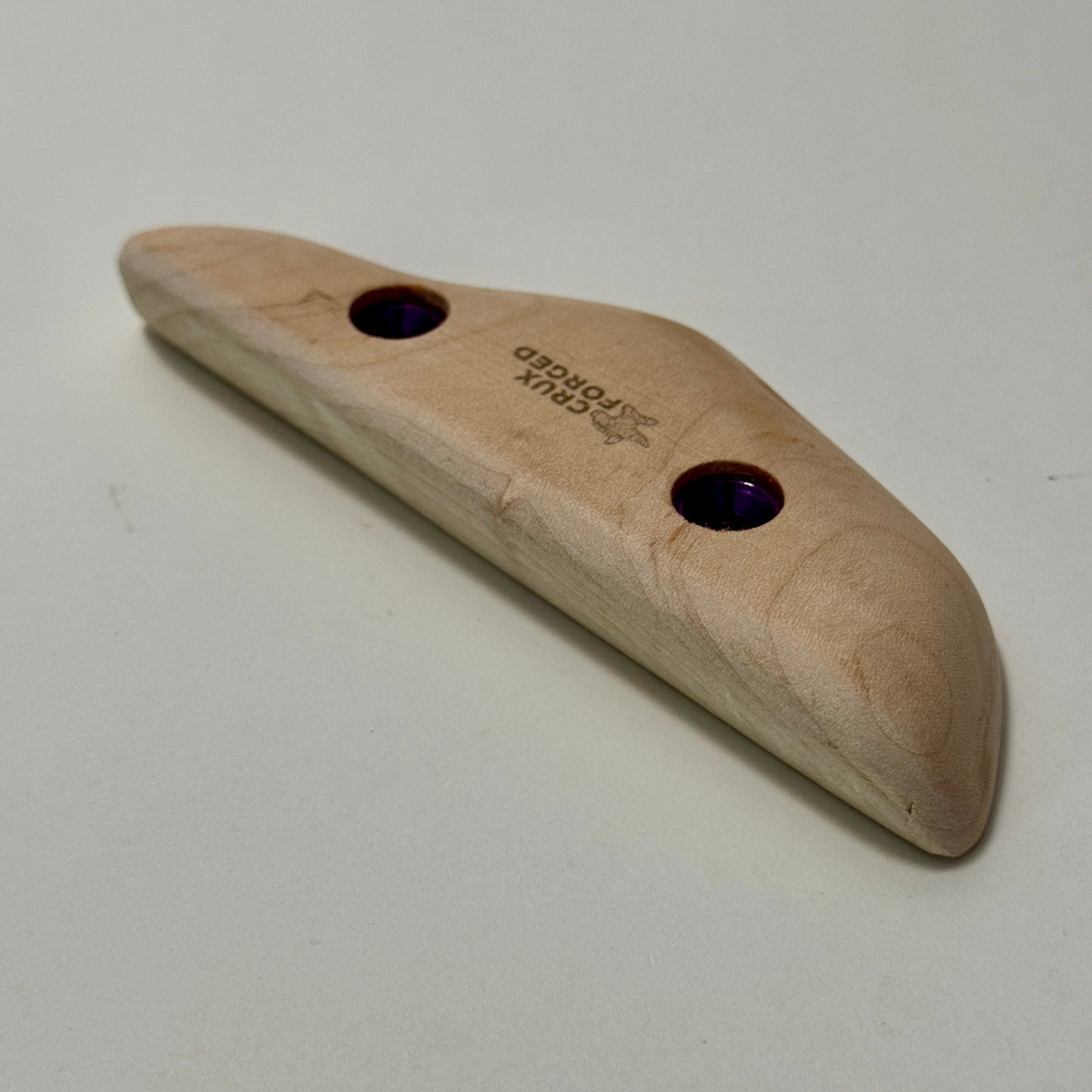 20mm 20° Incut Maple Live Edge Crimp - Wood Climbing Holds