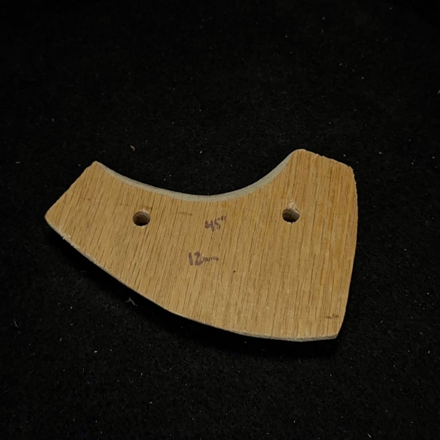 12mm 45° incut 3-finger Micro Crimp - Wood Climbing Hold