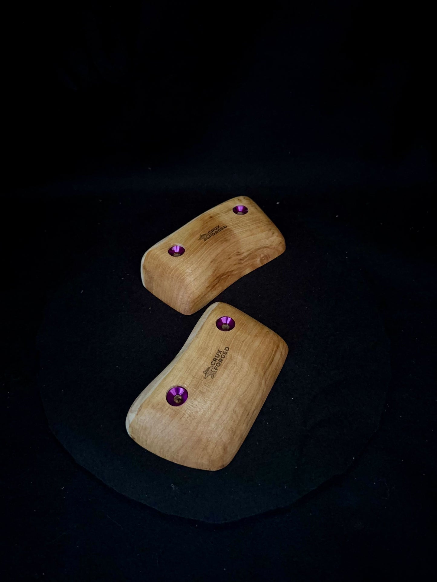 26mm live edge Crimps - Wood Climbing Holds