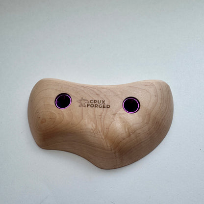 23mm - 30° Maple Tomahawk Crimp Pair - Wood Climbing Hold