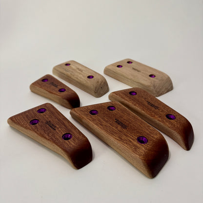 Crimpy Wedge Pinches - Wood Climbing Holds