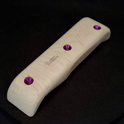 Wobbly Pinch Rail - Wood Climbing Hold