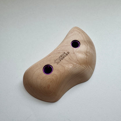 23mm - 30° Maple Tomahawk Crimp Pair - Wood Climbing Hold