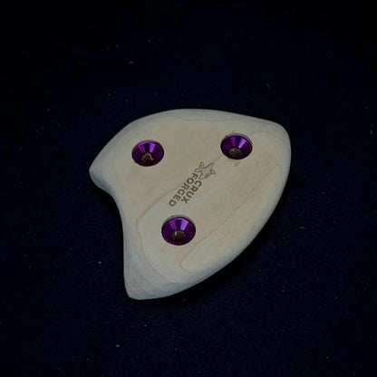 20mm 20° incut Thumbcatch Crimp - Wood Climbing Hold