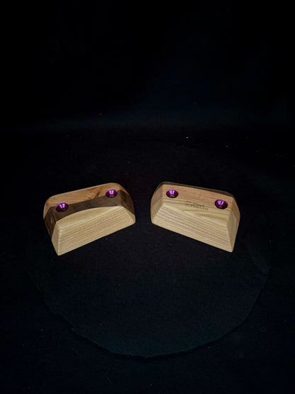 23mm 25° Incut Tri-color Crimps - Wood Climbing Holds
