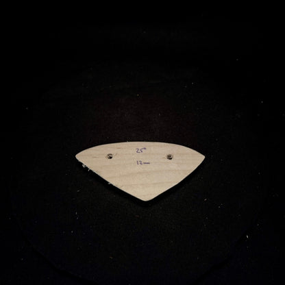 12mm 25° incut Micro Crimp - Wood Climbing Hold