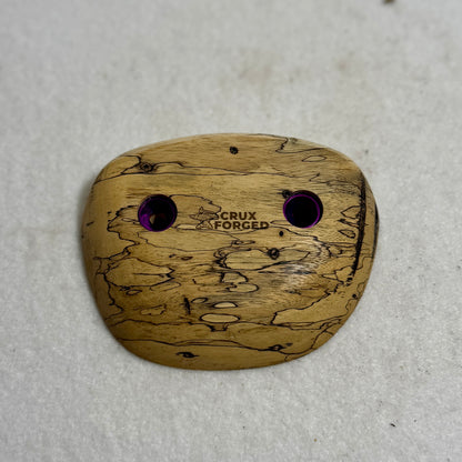 19mm 40° Spalted Tamarind Crimp - Wood Climbing Hold