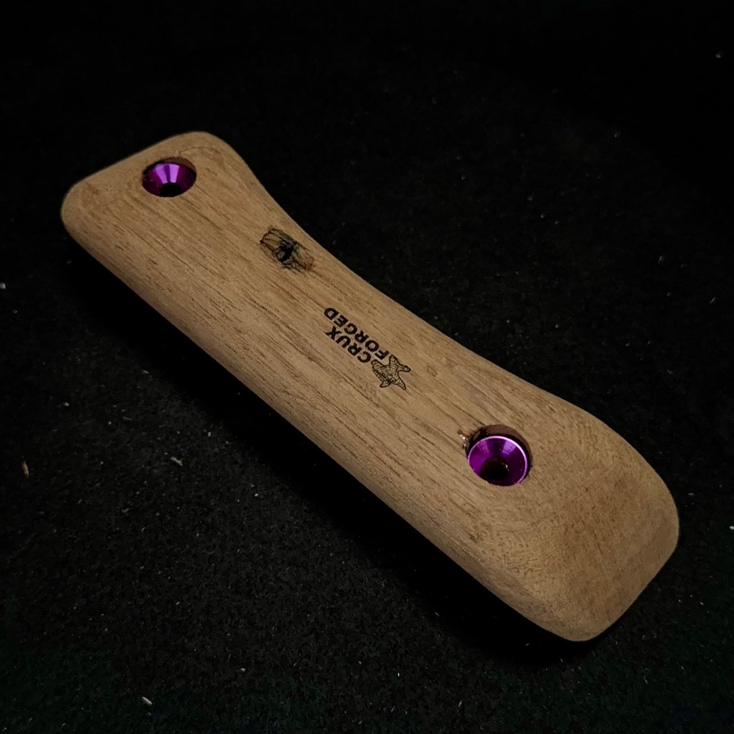 Thin Mahogany Edge/Pinch - Wood Climbing Hold