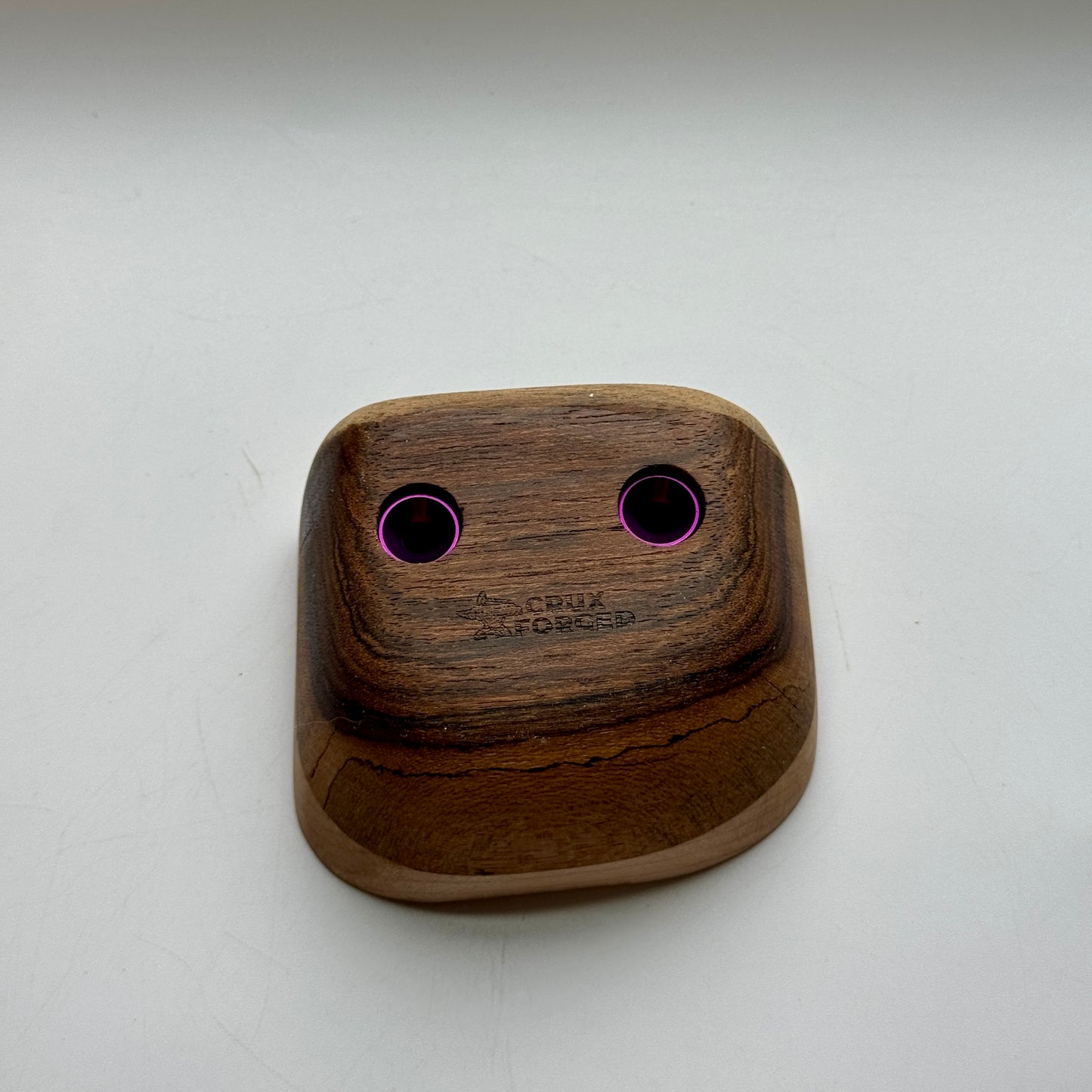 28mm 30° Incut Small Bocote 3-finger Crimp - Wood Climbing Hold
