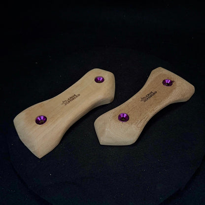 Thin Pointed Pinch - Wood Climbing Hold