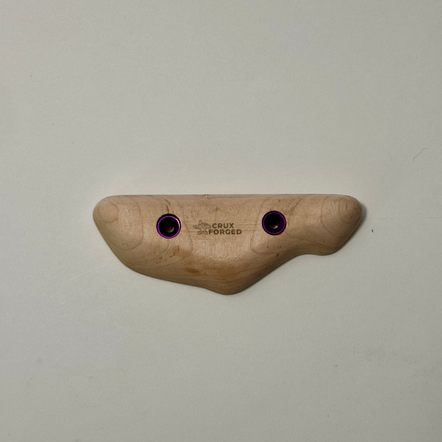 20mm 20° Incut Maple Live Edge Crimp - Wood Climbing Holds