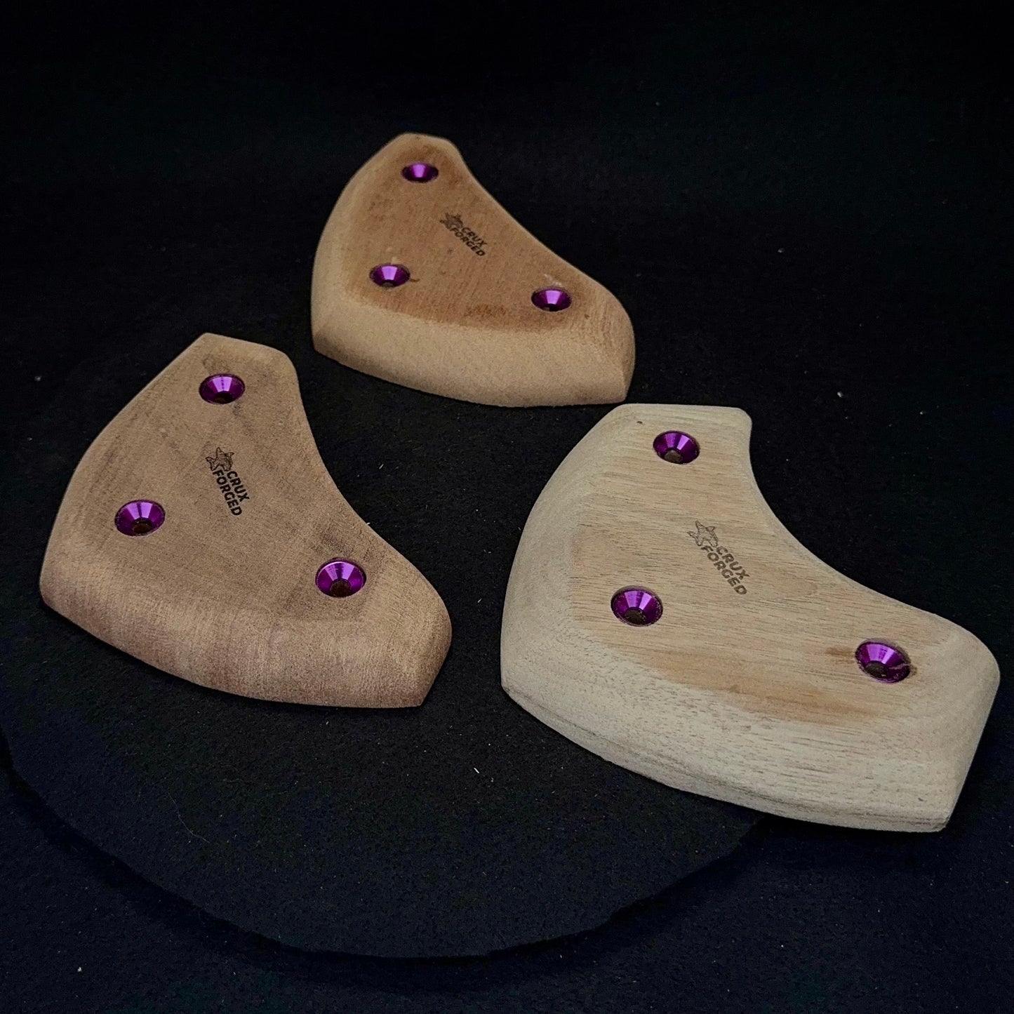 20-22mm Mask Crimp - Wood Climbing Hold