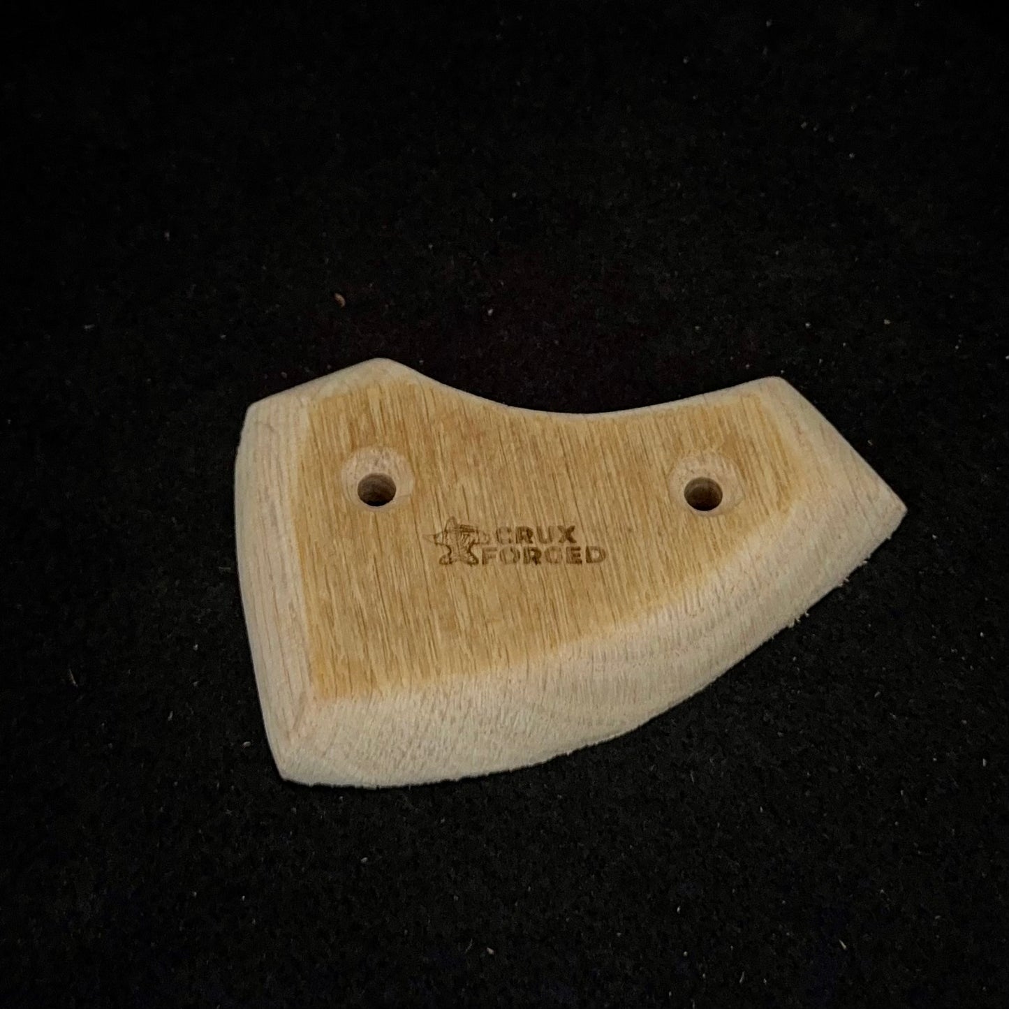 12mm 45° incut 3-finger Micro Crimp - Wood Climbing Hold