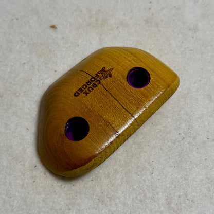 20mm 40° Incut Osage Orange Crimp - Wood Climbing Hold