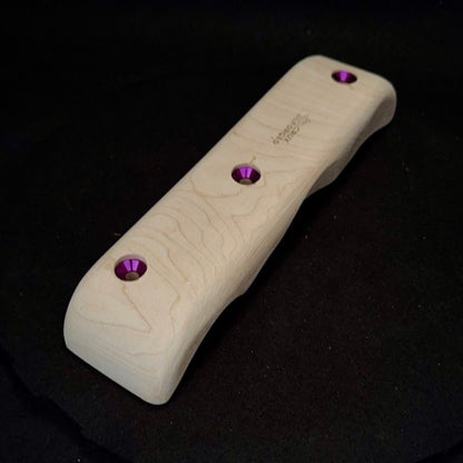 Wobbly Pinch Rail - Wood Climbing Hold