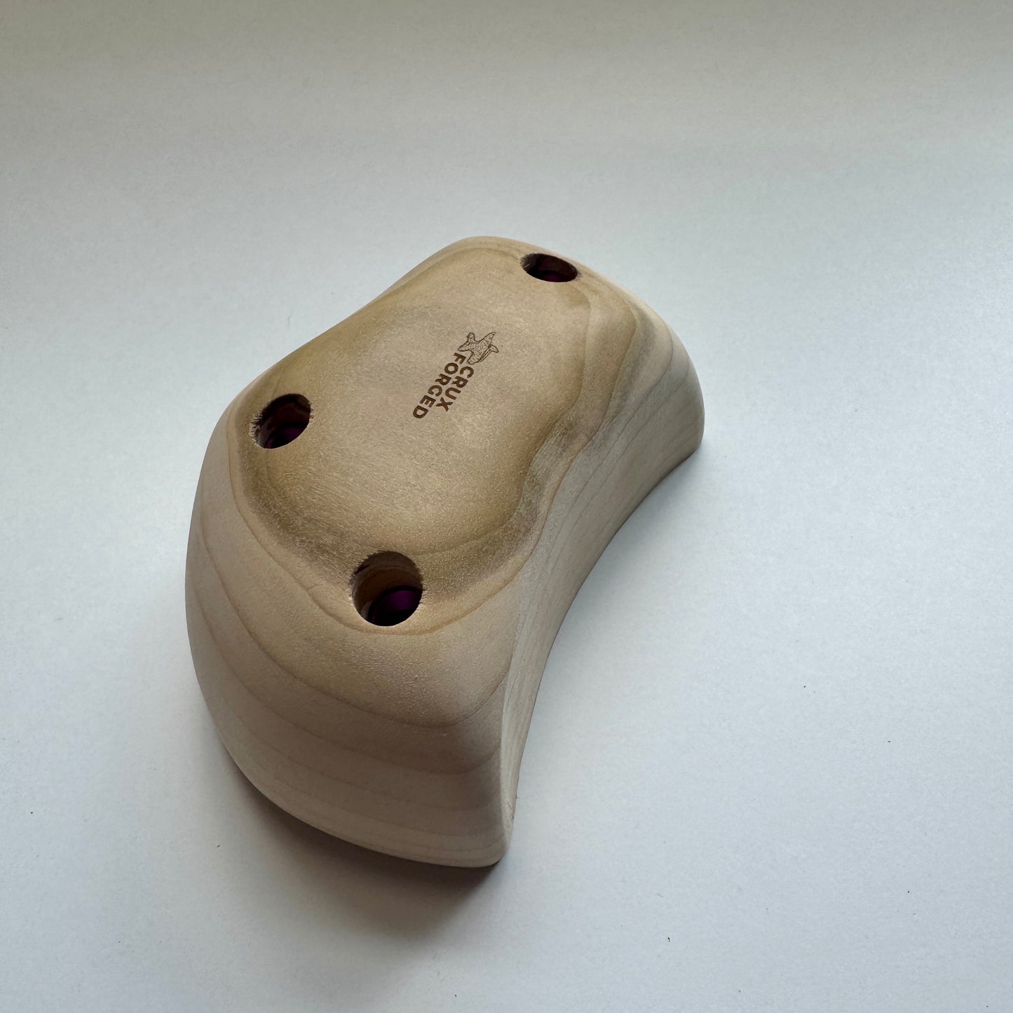 75-0°-70 Maple Tomahawk Pinch Pair - Wood Climbing Hold
