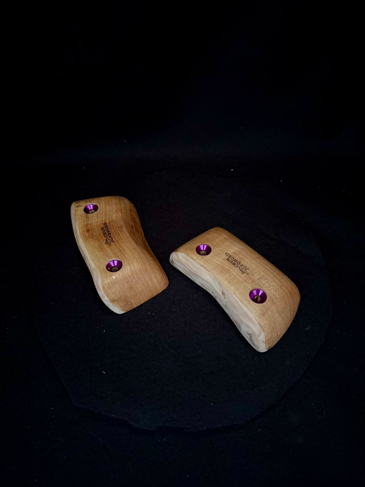 26mm live edge Crimps - Wood Climbing Holds