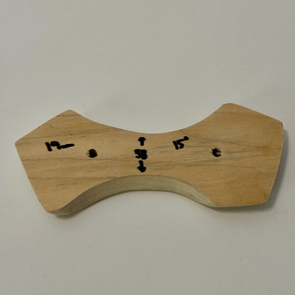 19-15°-38 Dogbone Pinch - Wood Climbing Hold