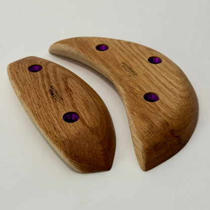 19mm Oak Blocker Crimps - Wood Climbing Holds