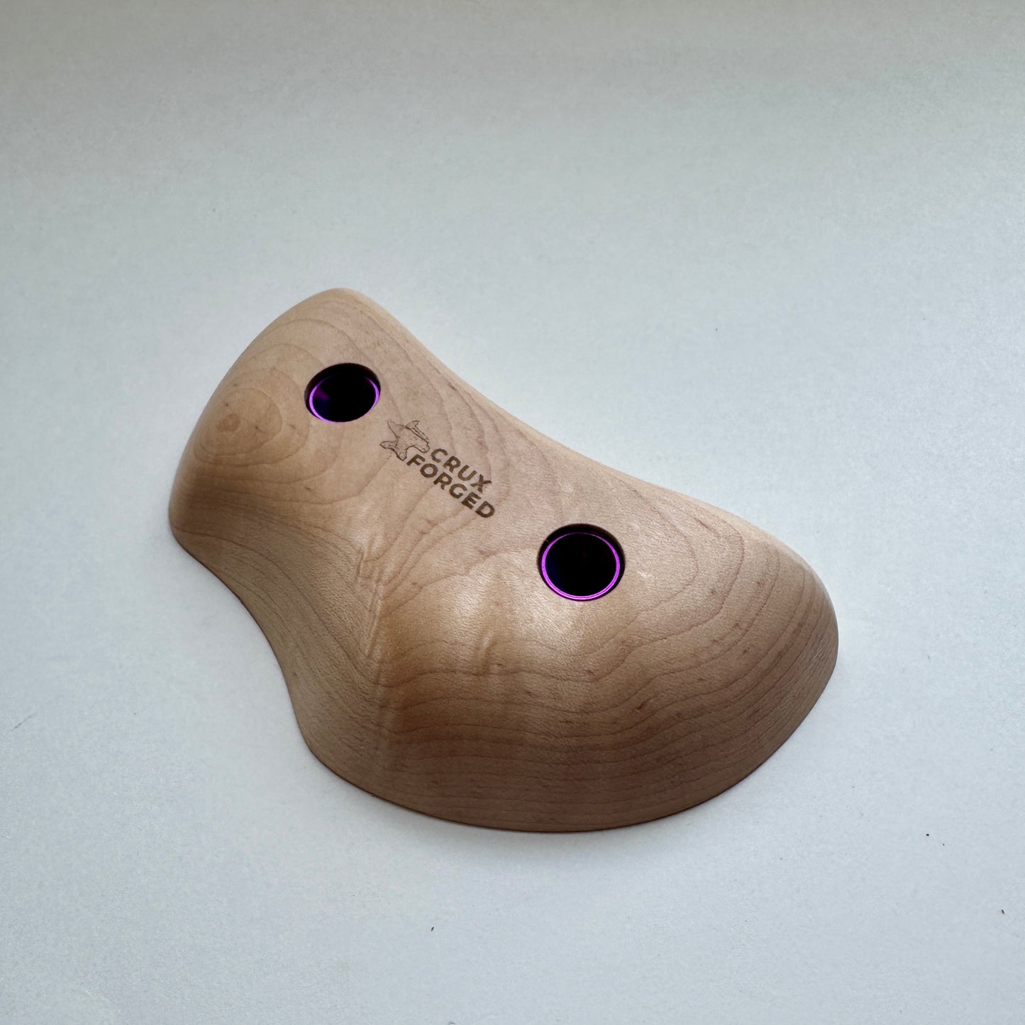 23mm - 30° Maple Tomahawk Crimp Pair - Wood Climbing Hold
