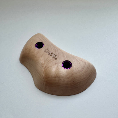 23mm - 30° Maple Tomahawk Crimp Pair - Wood Climbing Hold