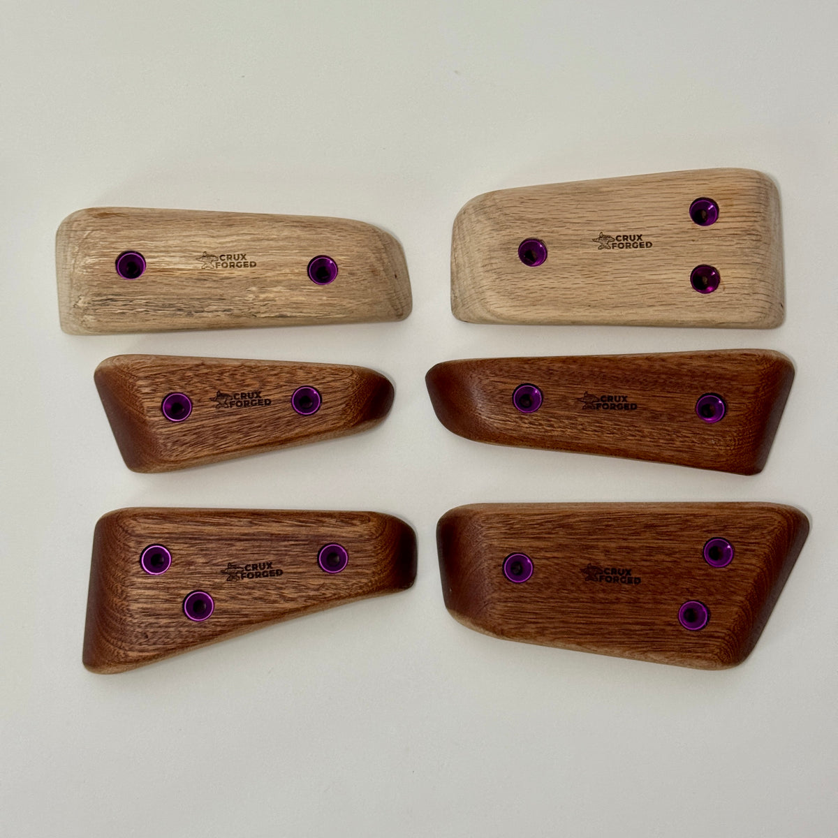 Crimpy Wedge Pinches - Wood Climbing Holds