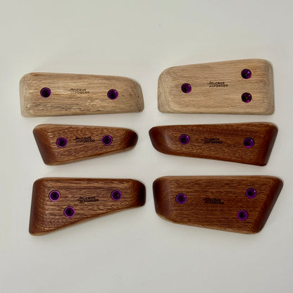 Crimpy Wedge Pinches - Wood Climbing Holds